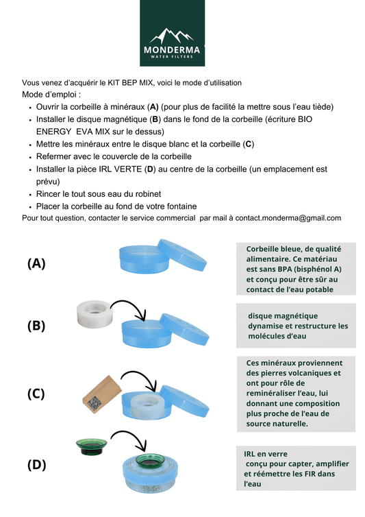 EVA UNITED LTD Accessoires pour fontaines à eau Kit magnétisation bep EVA mix - pour fontaine a eau PLC