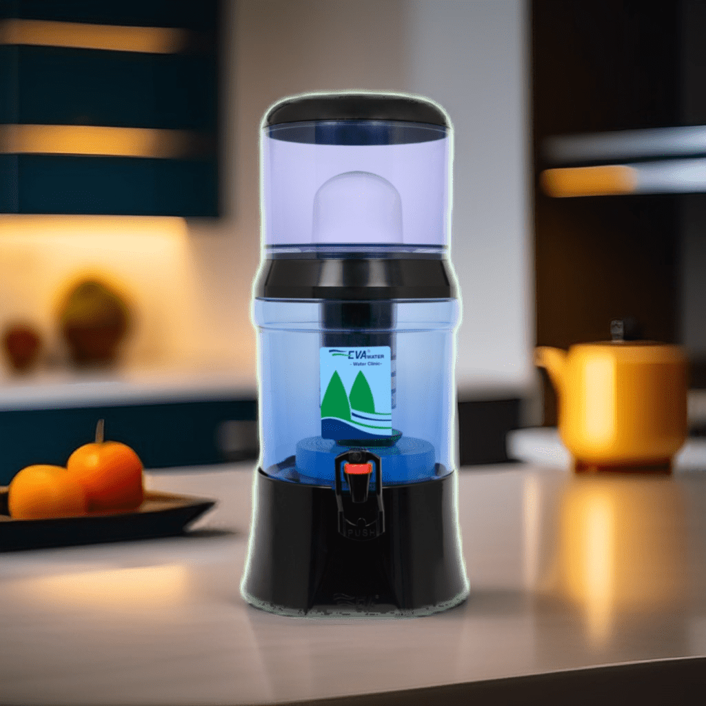 EVA UNITED LTD fontaine à eau Fontaine EVA bep - noire - cuve en verre, 7 litres - avec système magnétique