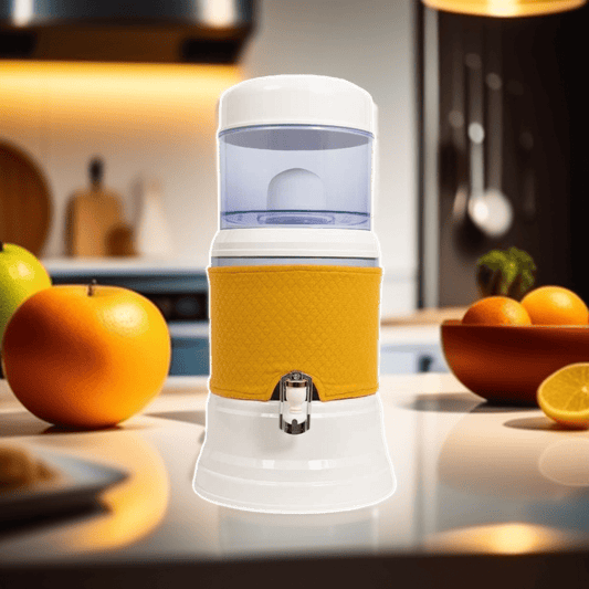 EVA UNITED LTD housses cuve inférieure en verre 7 litres Housse bac inférieur cuve en verre - Fontaine Eva 7 litres - coloris - jaune