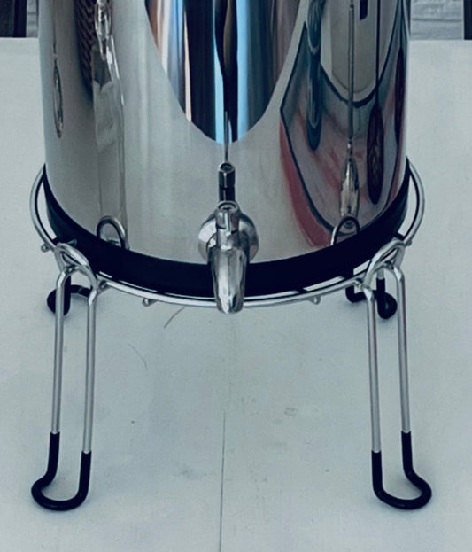 Monderma water filters Accessories, raising base for 8.5L filtration system Big Monderma stainless steel raising base - ref MD-MEDBASE