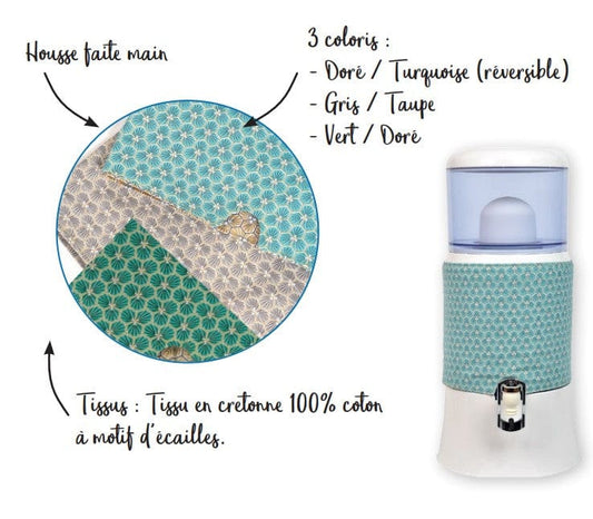 EVA UNITED LTD Accessoires pour fontaines à eau Housse de protection UV - Fontaine Eva 7 litres cuve plastique - gris - taupe