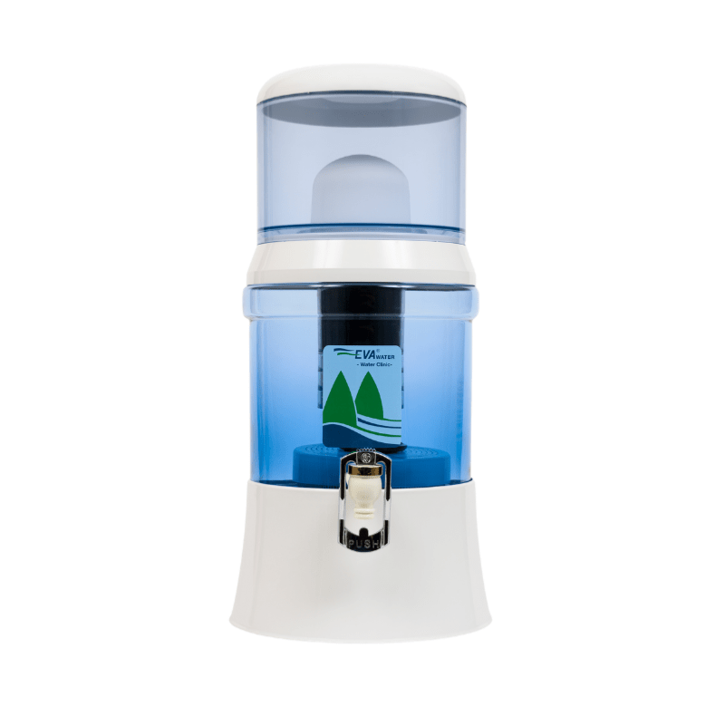 Eva BEP filter water fountain - Glass tank, 7 liters - with magnetic system  – Eau de fontaine