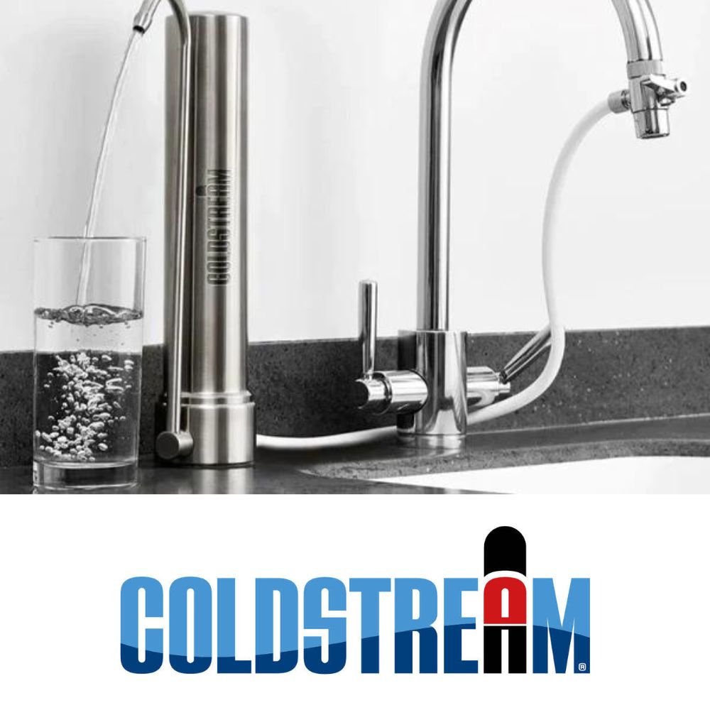 Coldstream système de filtration sur comptoir en inox