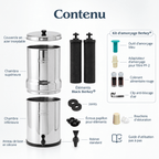 Fontaine berkey filtration Royal Berkey® 12.3 litres - 2 filtres Black Berkey® - Ref RB4X2-BB Berkey