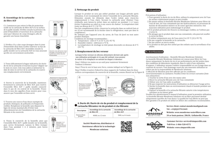 Membranlösungen, Wander- und Reisefilterflasche – 1 l – langlebige Filter, Code FBM