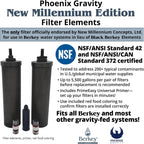 berkey éléments de filtration Berkey PF-2™ – Lot de 2 éléments filtrants fluorure & arsenic + 2 filtres Phoenix NME Berkey