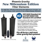 Fontaine berkey filtration Big Berkey® équipé de 2 filtres Phoenix Gravity New Millennium Edition™ Elements 12 mois Berkey