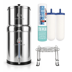 fontaine à gravité Aquaticstream 8.5L Gravity Filtration système - inclus filtres 2 FTO+, 1 base inox, 1 robinet avec vue Aquaticstream