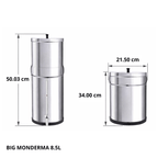 fontaine à gravité Aquaticstream 8.5L Gravity Filtration système - inclus filtres 2 FTO+, 1 base inox, 1 robinet avec vue Aquaticstream