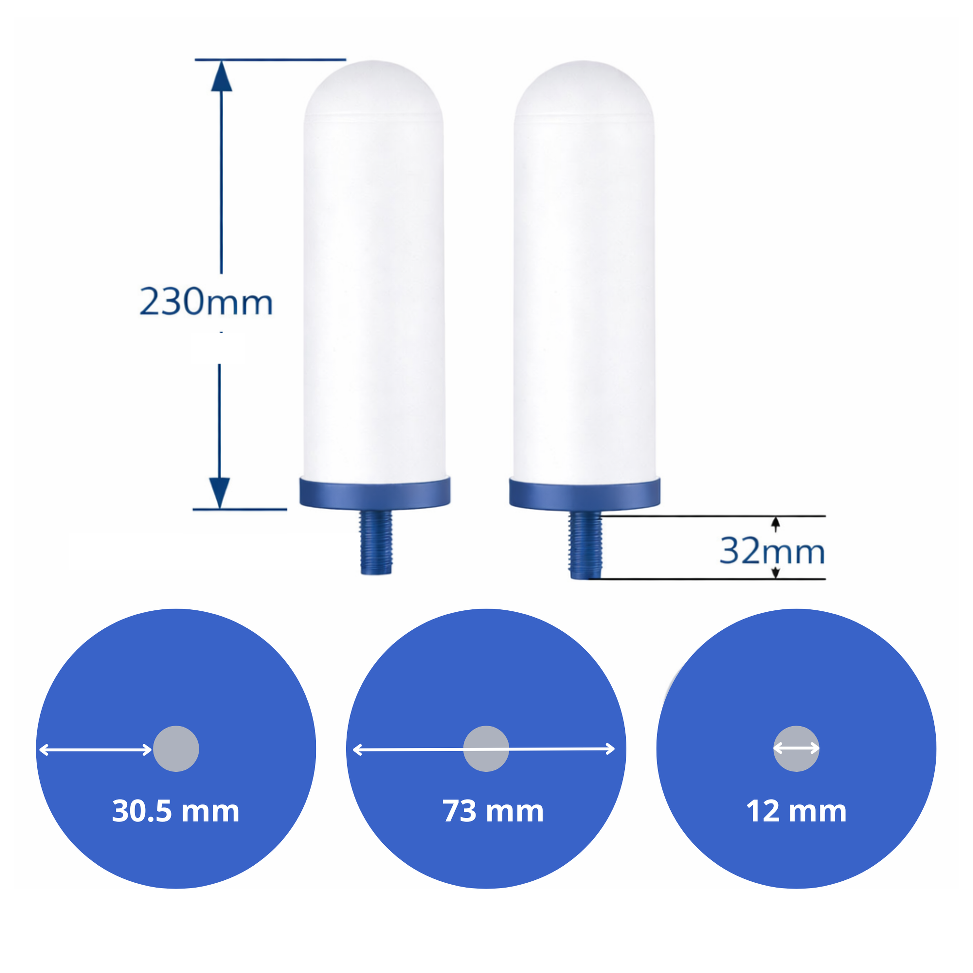 COLDSTREAM Coldstream filtres FTO+ Filtre à eau FTO Plus x 4 - pour fontaine Berkefeld et berkey - compatible, ref CF163W FBA