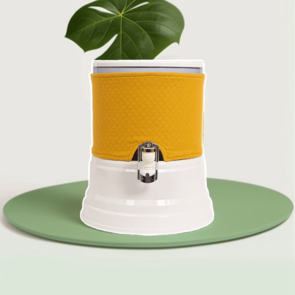 EVA UNITED LTD onderste glazen tankafdekking 7 liter Onderste glazen tankafdekking - Eva Fountain 7 liter - kleur - geel