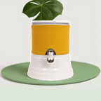 Eva protective covers Glass and plastic lower tank cover - Eva fountain 7 liters - color - yellow - light gray EVA UNITED LTD