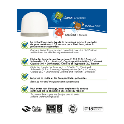 EVA UNITED LTD Pack promo filtration Pack filtration 18 mois - 3x filtres ultimate + 1 ceramique classique +1 recharge mineraux