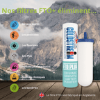 Monderma-Brunnen GEBRAUCHT | Monderma Big 8,5L – 2 neue Coldstream FTO+ Filter, inklusive Monderma-Wasserfilter aus Edelstahl