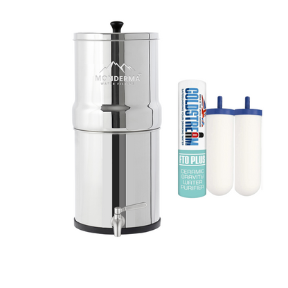 Monderma waterfilters fontaine monderma Monderma Big 8.5L - purificateur d'eau Coldstream FTO+, inclus robinet inox FBA