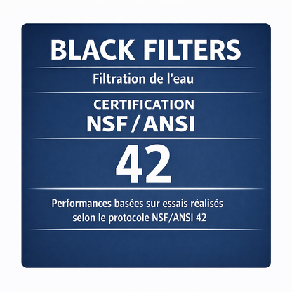 Monderma waterfilters Monderma éléments de filtration Monderma Black filters - 4 cartouches filtration, 24 mois, compatibles berkey, berkefeld, Monderma