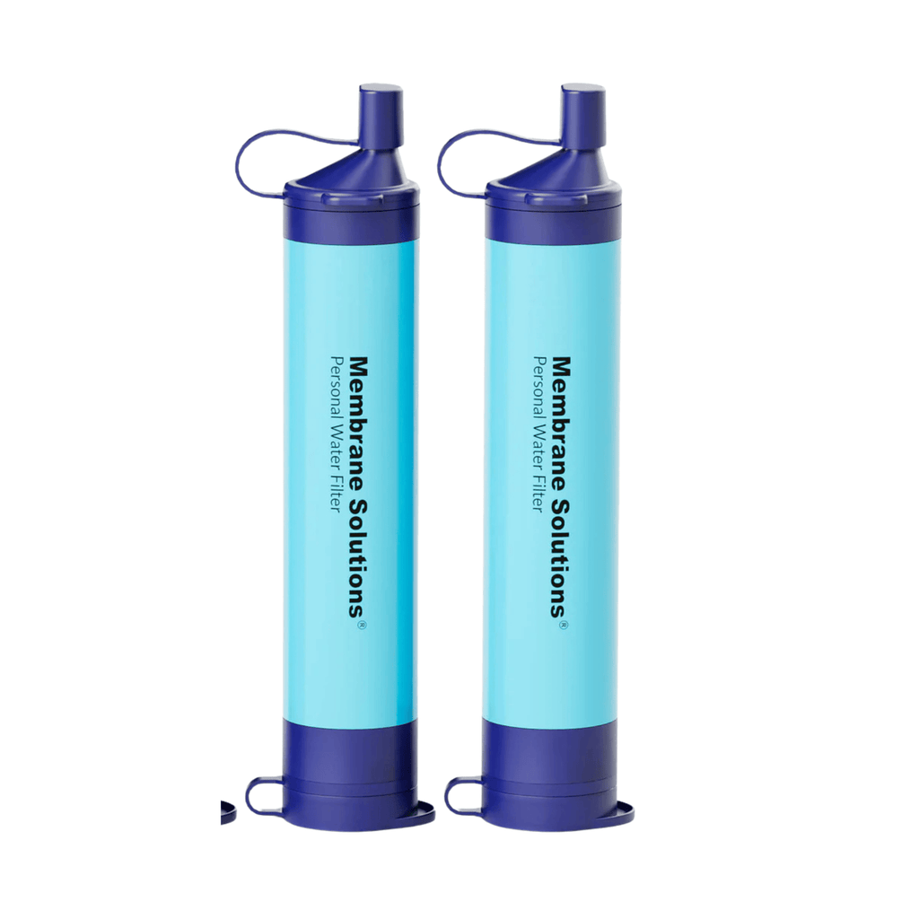 Paille filtrante eau pure Membrane solutions pailles filtrantes, Paille filtrante, de 1 à 50 unités, toute situation, Membrane solutions, débit 500ml par minute toute situation, 500L d'eau pure, débit 500ml par min| FBM Pack de 2 Monderma waterfilters