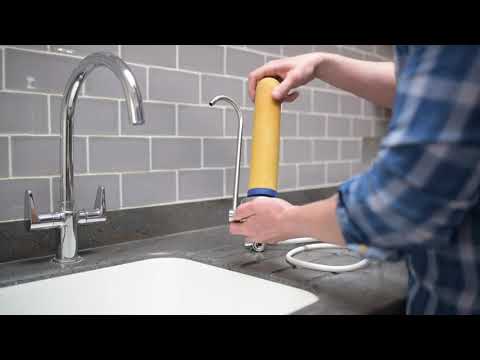 Système de filtration d'eau sur comptoir en acier inoxydable. CA564 – Eau  de fontaine