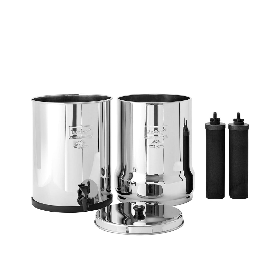 BERKEY SYSTEMS Fontaine berkey filtration Filtre à eau Big Berkey® 8.5 litres - 2 filtres Black Berkey® - Ref BK4X2-BB