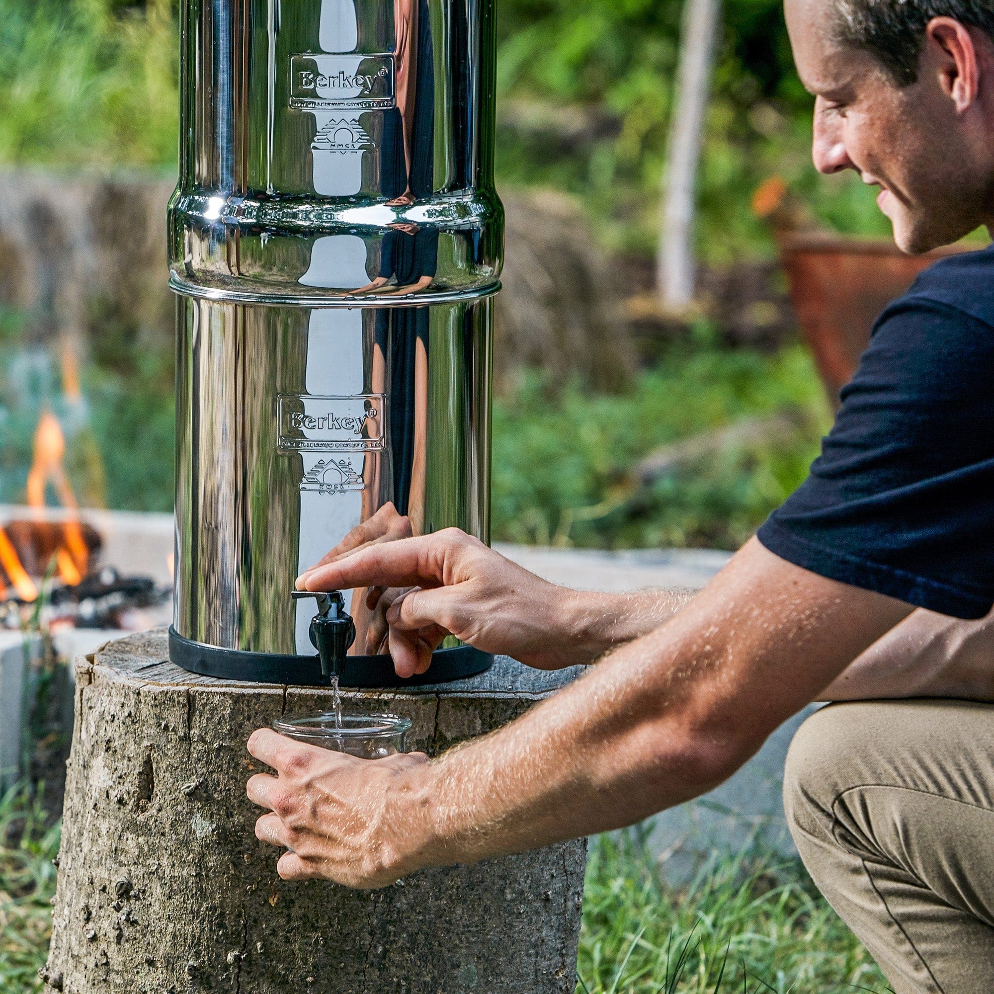 BERKEY SYSTEMS Fontaine berkey filtration Filtre à eau Impérial Berkey® 17 litres - 2 filtres Black Berkey® - Ref IMP6X2-BB