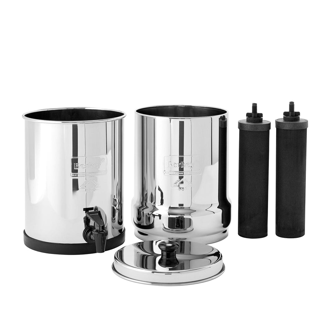SISTEMI BERKEY Fontana di filtrazione Berkey Filtro per acqua Travel Berkey® 5,6 litri - 2 filtri Black Berkey® - BT2X2-BB