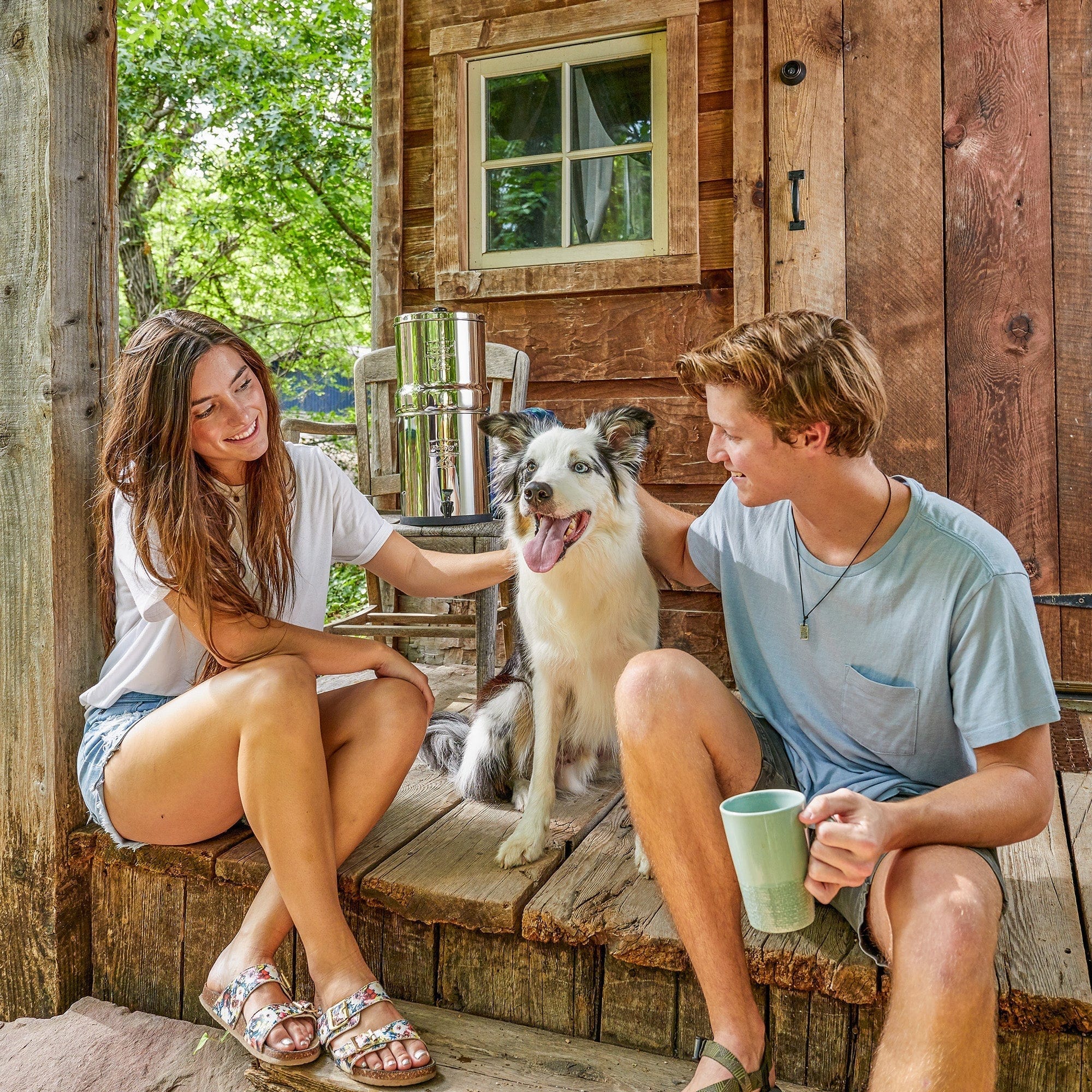 BERKEY SYSTEMS Fontaine berkey filtration Fontaine à eau Crown Berkey® 22.7 litres - 2 filtres Black Berkey® - Ref CRN8X2-BB