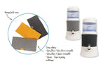Eva protective covers Glass and plastic lower tray cover - 7 liter Eva fountain - light gray - yellow color EVA UNITED LTD