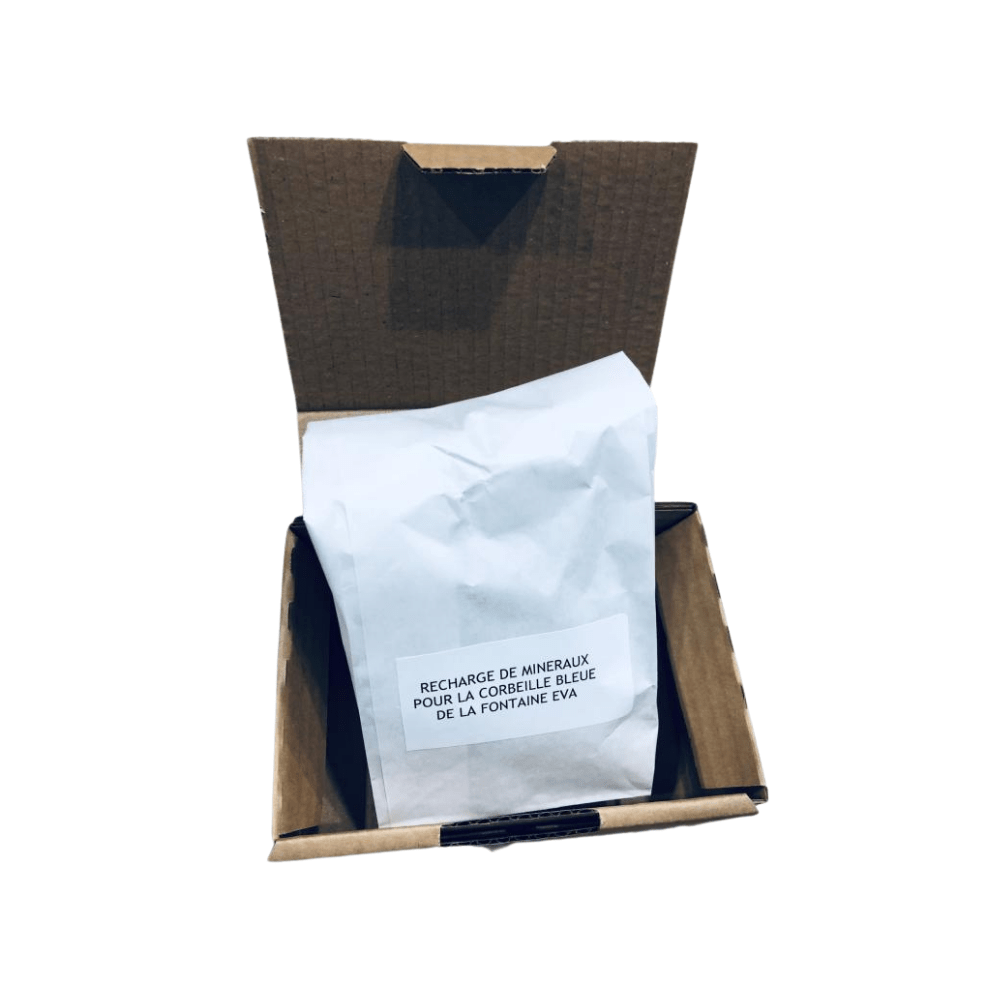 EVA UNITED LTD Cartouches pour filtres à eau Pack 2X Sachets de minéraux volcaniques pour la corbeille bleue - fontaine a eau EVA